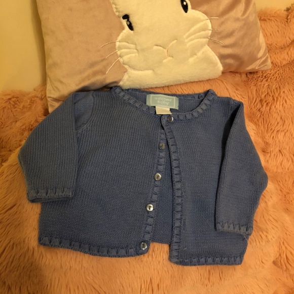Beautiful like new blue cardigan for baby - Picture 2 of 3